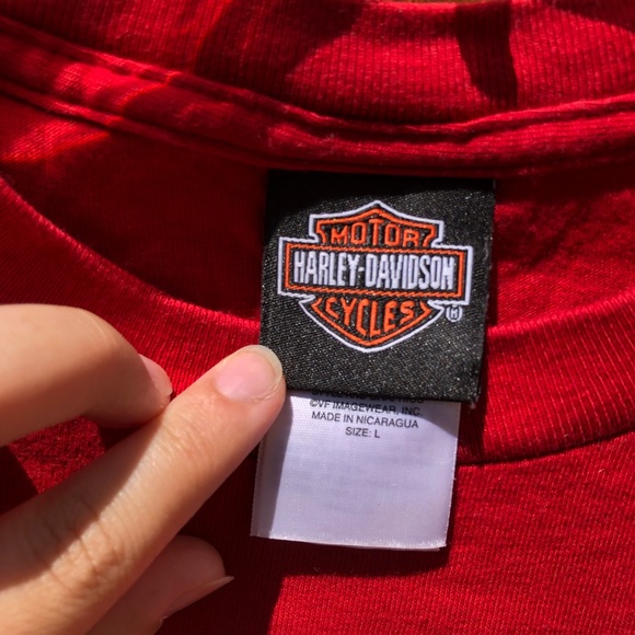 Rare Vintage Harley Davison Cape Cod Red T-shirt - Picture 2 of 3